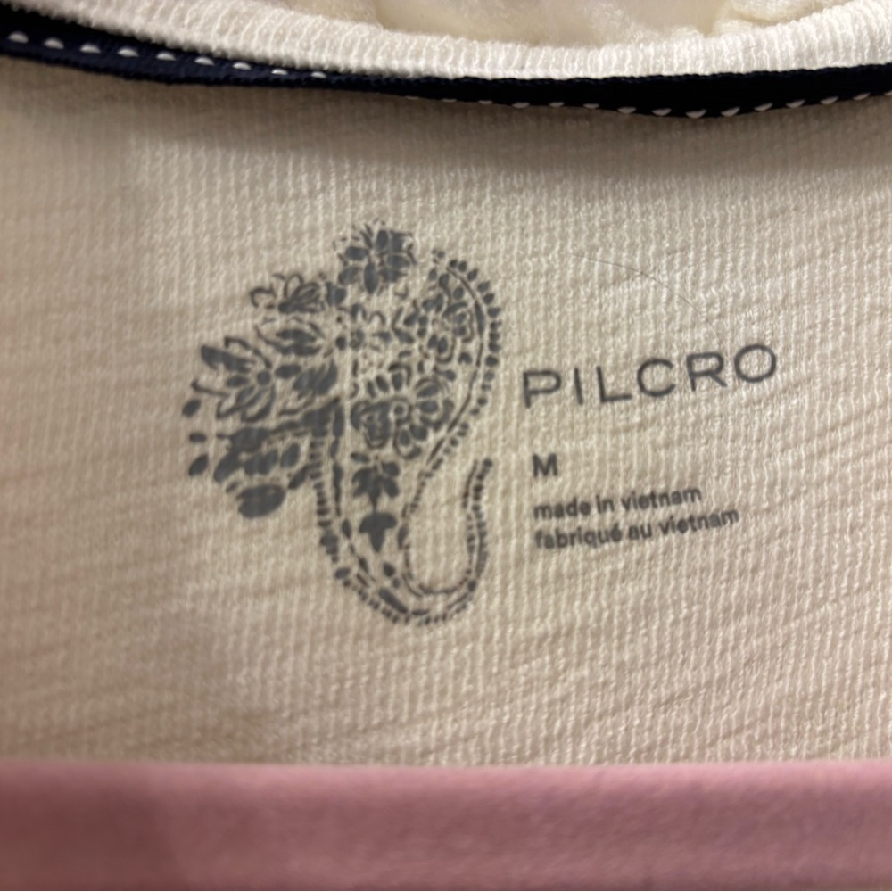 Pilcro Cream Ruffled Button-Down Top - Picture 3 of 4